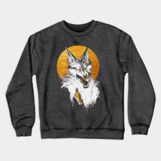 Ferocious Wolf Head Crewneck Sweatshirt